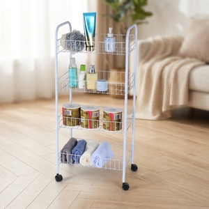 Delicate Style Kitchen Utility Cart 4 Layers Trolley