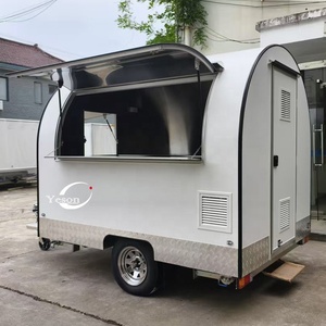 Food Truck Mobile Food Catering Trailer Fully Equipped Outdoor Mobile Beer Ice Cream Coffee Carts Food Trailers Fully Equipped