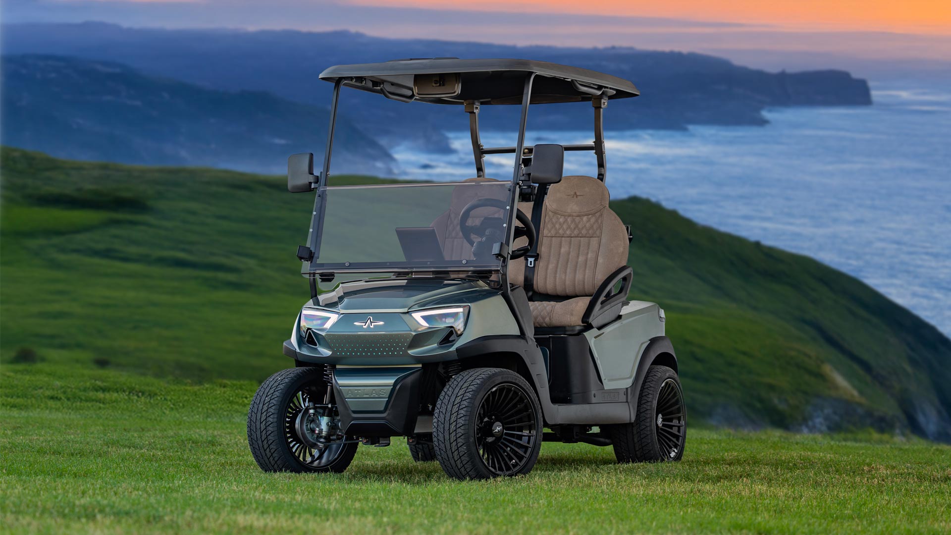 Atlas Electric Cart Green Finish