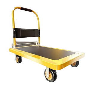 Four-Wheel Aluminum Alloy Plate Cart Platform Folding Cart
