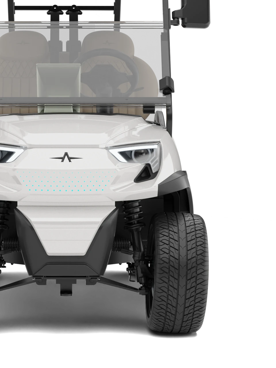 Atlas PRO 2-Passenger Electric Golf Cart Front View