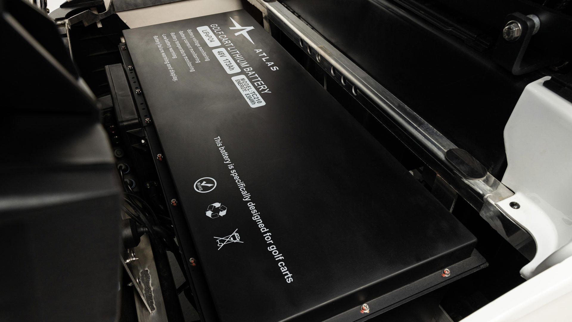 Atlas 173Ah high capacity lithium golf cart battery