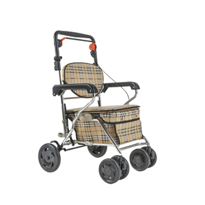 Mobility Vehicle for the Elderly Six-Wheel Walking Grocery Cart