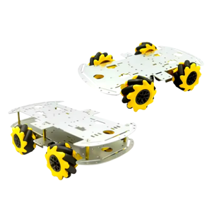 Wheel Aluminum Alloy Car Chassis DIY Ultrasonic Obstacle Avoidance